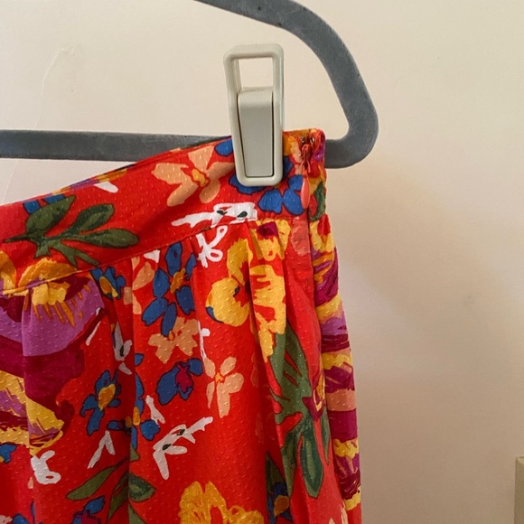 Rachel Roy Floral Maxi Tiered Shift Skirt Size M - Picture 5 of 6